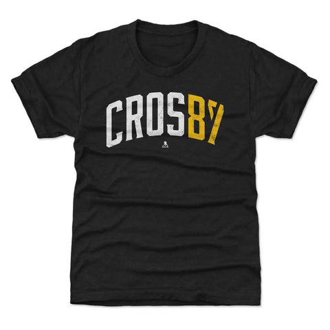 Pittsburgh Penguins Sidney Crosby Kids T-Shirt Kids T-Shirt 500 LEVEL Tri Black YXS Kids T-Shirt