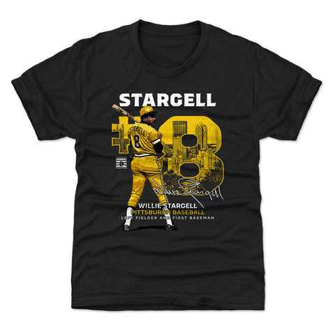 Pittsburgh Pirates Willie Stargell Kids T-Shirt Kids T-Shirt 500 LEVEL Tri Black YXS (4-5) Kids T-Shirt