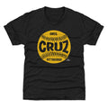 Pittsburgh Pirates Oneil Cruz Kids T-Shirt Kids T-Shirt 500 LEVEL Tri Black YXS (4-5) Kids T-Shirt