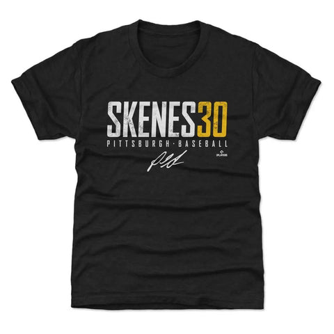 Pittsburgh Pirates Paul Skenes Kids T-Shirt Kids T-Shirt 500 LEVEL Tri Black YXS Kids T-Shirt