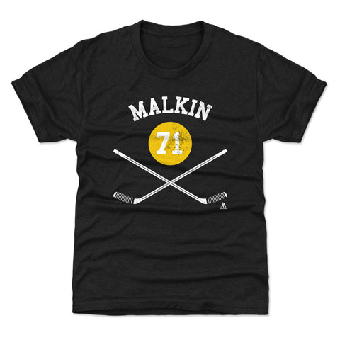 Pittsburgh Penguins Evgeni Malkin Kids T-Shirt Kids T-Shirt 500 LEVEL Tri Black YXS (4-5) Kids T-Shirt