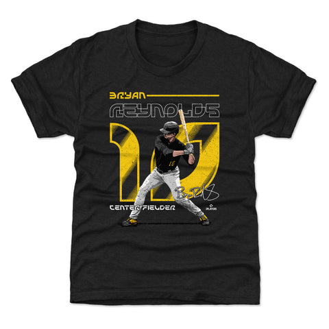 Pittsburgh Pirates Bryan Reynolds Kids T-Shirt Kids T-Shirt 500 LEVEL Tri Black YXS (4-5) Kids T-Shirt