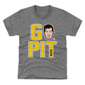 Pittsburgh Penguins Evgeni Malkin Kids T-Shirt Kids T-Shirt 500 LEVEL Tri Gray XS (4-5) Kids T-Shirt