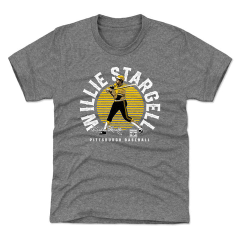 Pittsburgh Pirates Willie Stargell Kids T-Shirt Kids T-Shirt 500 LEVEL Tri Gray XS (4-5) Kids T-Shirt