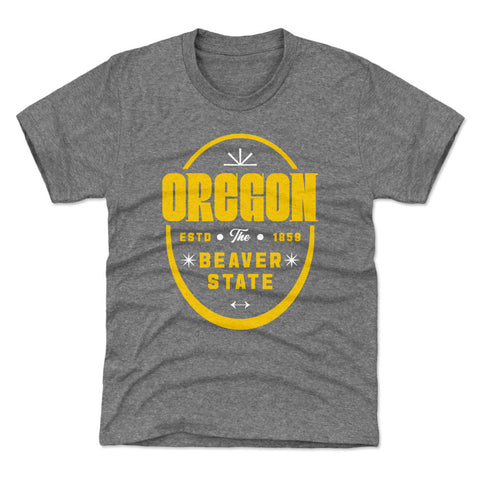 Oregon The Beaver State Badge WHT