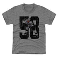 Pittsburgh Penguins Kris Letang Kids T-Shirt Kids T-Shirt 500 LEVEL Tri Gray XS (4-5) Kids T-Shirt