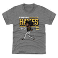 Pittsburgh Pirates Ke'Bryan Hayes Kids T-Shirt Kids T-Shirt 500 LEVEL Tri Gray YXS (4-5) Kids T-Shirt