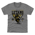 Pittsburgh Penguins Kris Letang Kids T-Shirt Kids T-Shirt 500 LEVEL Tri Gray XS (4-5) Kids T-Shirt