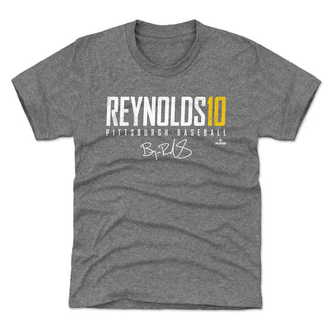 Pittsburgh Pirates Bryan Reynolds Kids T-Shirt Kids T-Shirt 500 LEVEL Tri Gray YXS (4-5) Kids T-Shirt
