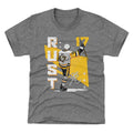 Pittsburgh Penguins Bryan Rust Kids T-Shirt T-Shirt 500 LEVEL Tri Gray YXS (4-5) Kids T-Shirt