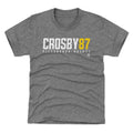 Pittsburgh Penguins Sidney Crosby Kids T-Shirt Kids T-Shirt 500 LEVEL Tri Gray YXS Kids T-Shirt