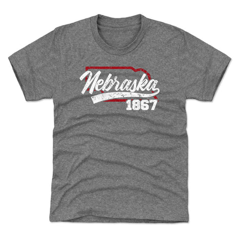Nebraska State Map Script WHT