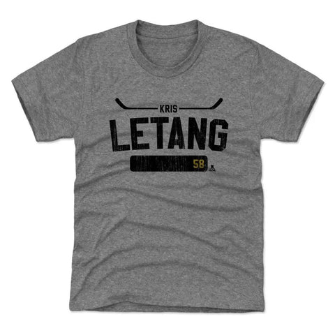 Pittsburgh Penguins Kris Letang Kids T-Shirt Kids T-Shirt 500 LEVEL Tri Gray XS (4-5) Kids T-Shirt