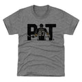 Pittsburgh Penguins Sidney Crosby Kids T-Shirt Kids T-Shirt 500 LEVEL Tri Gray XS (4-5) Kids T-Shirt