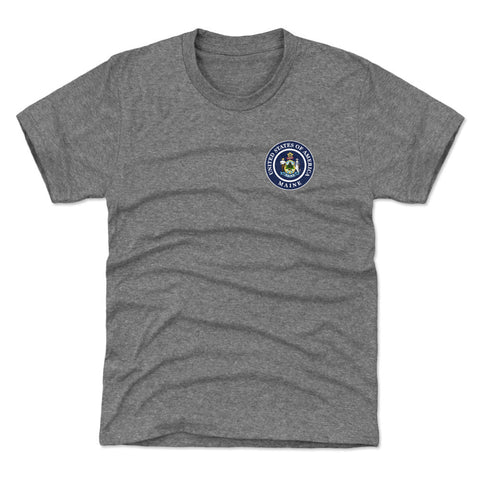 Maine State Flag Emblem WHT