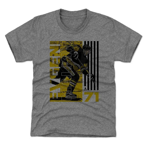 Pittsburgh Penguins Evgeni Malkin Kids T-Shirt Kids T-Shirt 500 LEVEL Tri Gray XS (4-5) Kids T-Shirt