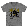 Joe Greene Pass Rush Pittsburgh Kids T-Shirt Kids T-Shirt 500 LEVEL Tri Gray XS (4-5) Kids T-Shirt