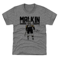 Pittsburgh Penguins Evgeni Malkin Kids T-Shirt Kids T-Shirt 500 LEVEL Tri Gray XS (4-5) Kids T-Shirt