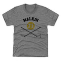 Pittsburgh Penguins Evgeni Malkin Kids T-Shirt Kids T-Shirt 500 LEVEL Tri Gray XS (4-5) Kids T-Shirt