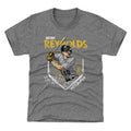 Pittsburgh Pirates Bryan Reynolds Kids T-Shirt Kids T-Shirt 500 LEVEL Tri Gray YXS Kids T-Shirt