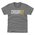 Pittsburgh Penguins Sidney Crosby Kids T-Shirt Kids T-Shirt 500 LEVEL Tri Gray YXS Kids T-Shirt