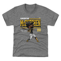 Pittsburgh Pirates Andrew McCutchen Kids T-Shirt Kids T-Shirt 500 LEVEL Kids T-Shirt Tri Gray YXS