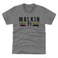 Pittsburgh Penguins Evgeni Malkin Kids T-Shirt Kids T-Shirt 500 LEVEL Tri Gray XS (4-5) Kids T-Shirt