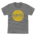 Pittsburgh Pirates Ke'Bryan Hayes Kids T-Shirt Kids T-Shirt 500 LEVEL Tri Gray YXS (4-5) Kids T-Shirt