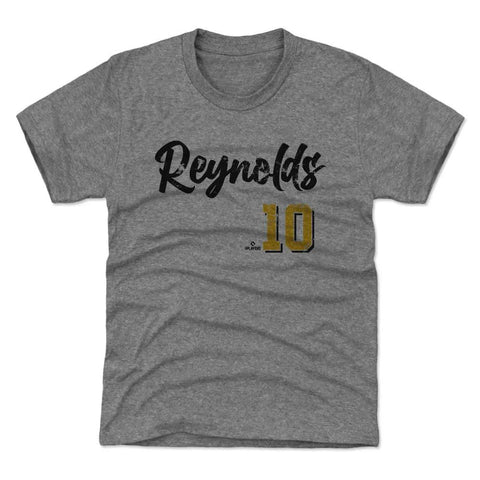 Pittsburgh Pirates Bryan Reynolds Kids T-Shirt Kids T-Shirt 500 LEVEL Tri Gray YXS Kids T-Shirt