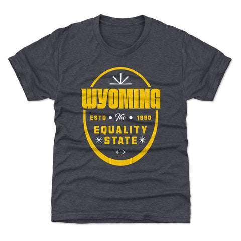 Wyoming The Equality State Badge WHT