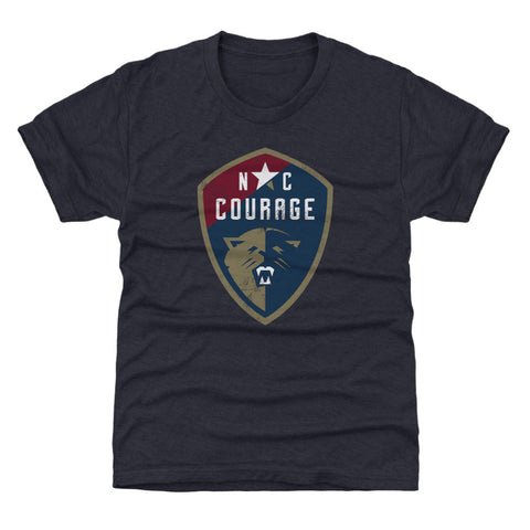 North Carolina Courage Vintage Primary Logo WHT