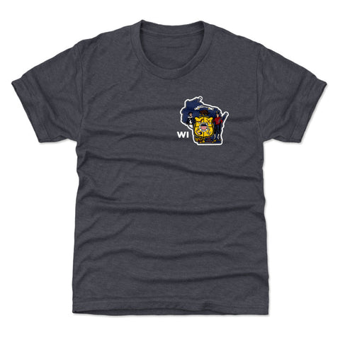 Wisconsin State Flag Silhouette WHT