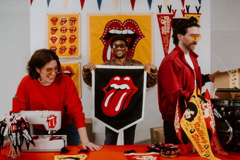 Lips Championship Banner • The Rolling Stones x Oxford Pennant