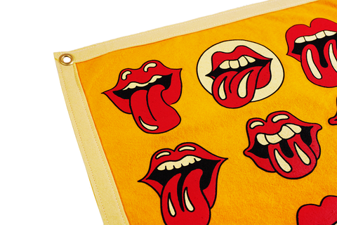 Lips Camp Flag • The Rolling Stones x Oxford Pennant