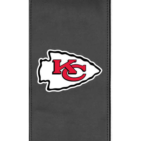 Silver Club Chair with  Kansas City Chiefs Primary Logo