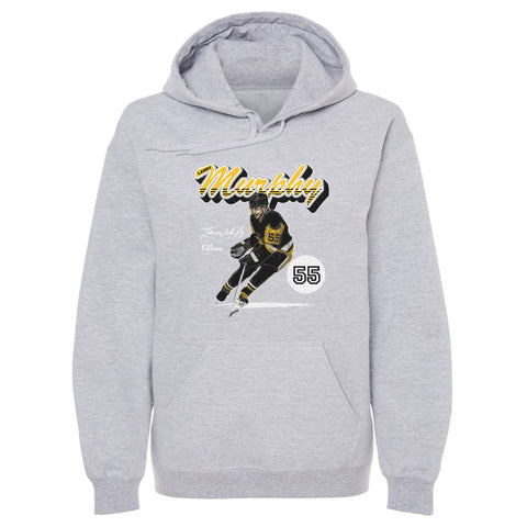 Larry Murphy Pittsburgh Retro Script  Men's Hoodie Men's Hoodie 500 LEVEL   