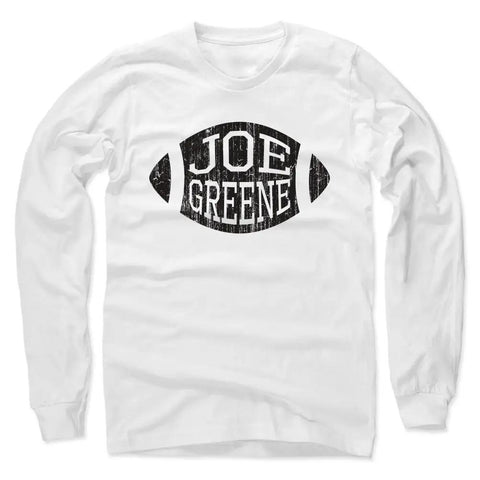 Joe Greene Football K Men's Long Sleeve T-Shirt Men's Long Sleeve T-Shirt 500 LEVEL White S Men's Long Sleeve T-Shirt