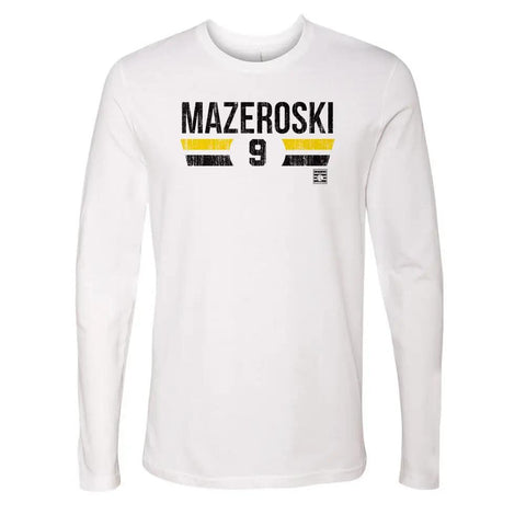 Pittsburgh Pirates Bill Mazeroski Men's Long Sleeve T-Shirt Men's Long Sleeve T-Shirt 500 LEVEL White S Men's Long Sleeve T-Shirt