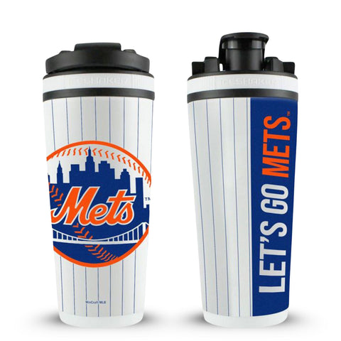 New York Mets Ice Shaker - Official MLB Licensed 4D Printed Cold Drink Tumbler