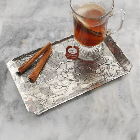 Magnolia Butler Tray – Handcrafted Aluminum Serving Tray | Wendell August Forge