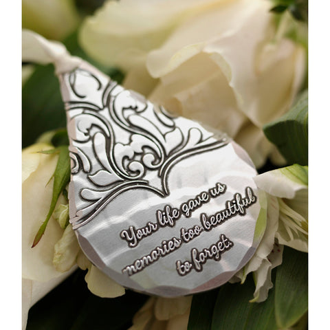 Teardrop Memorial Ornament - Personalized Christmas Remembrance Keepsake Gift