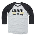 Pittsburgh Pirates Willie Stargell Men's Baseball T-Shirt Men's Baseball T-Shirt 500 LEVEL Black / Ash XS Men's Baseball T-Shirt