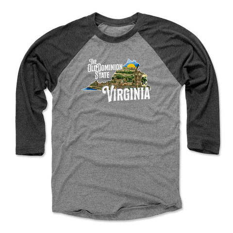 Virginia The Old Dominion State Silhouette WHT