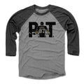 Pittsburgh Penguins Sidney Crosby Men's Baseball T-Shirt Men's Baseball T-Shirt 500 LEVEL Black / Heather Gray XS Men's Baseball T-Shirt