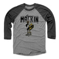 Pittsburgh Penguins Evgeni Malkin Men's Baseball T-Shirt Men's Baseball T-Shirt 500 LEVEL Black / Heather Gray XS Men's Baseball T-Shirt