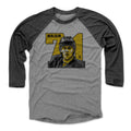 Pittsburgh Penguins Evgeni Malkin Men's Baseball T-Shirt Men's Baseball T-Shirt 500 LEVEL Black / Heather Gray XS Men's Baseball T-Shirt