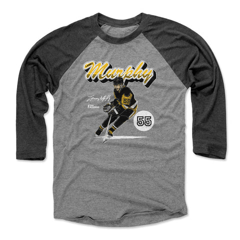 Larry Murphy Pittsburgh Retro Script  Men's Baseball T-Shirt Men's Baseball T-Shirt 500 LEVEL   