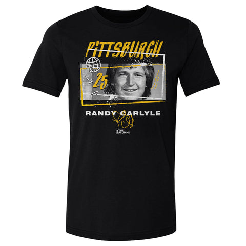 Randy Carlyle Pittsburgh Tones  Men's Cotton T-Shirt Men's Cotton T-Shirt 500 LEVEL   