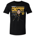 Pittsburgh Penguins Sidney Crosby Men's Cotton T-Shirt Men's Cotton T-Shirt 500 LEVEL Black S Men's Cotton T-Shirt