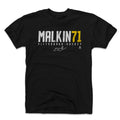 Pittsburgh Penguins Evgeni Malkin Men's Cotton T-Shirt Men's Cotton T-Shirt 500 LEVEL Black S Men's Cotton T-Shirt